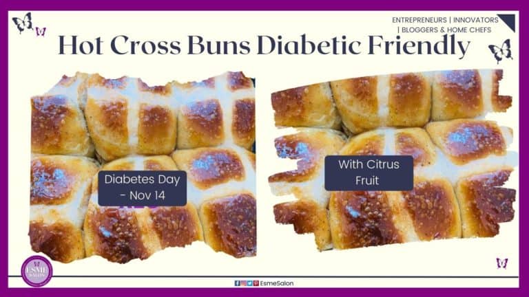 an image of Diabetic Friendly Hot Cross Buns