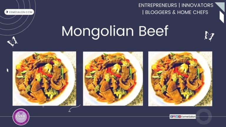an image of a white plate filled with Mongolian Beef with Broccoli
