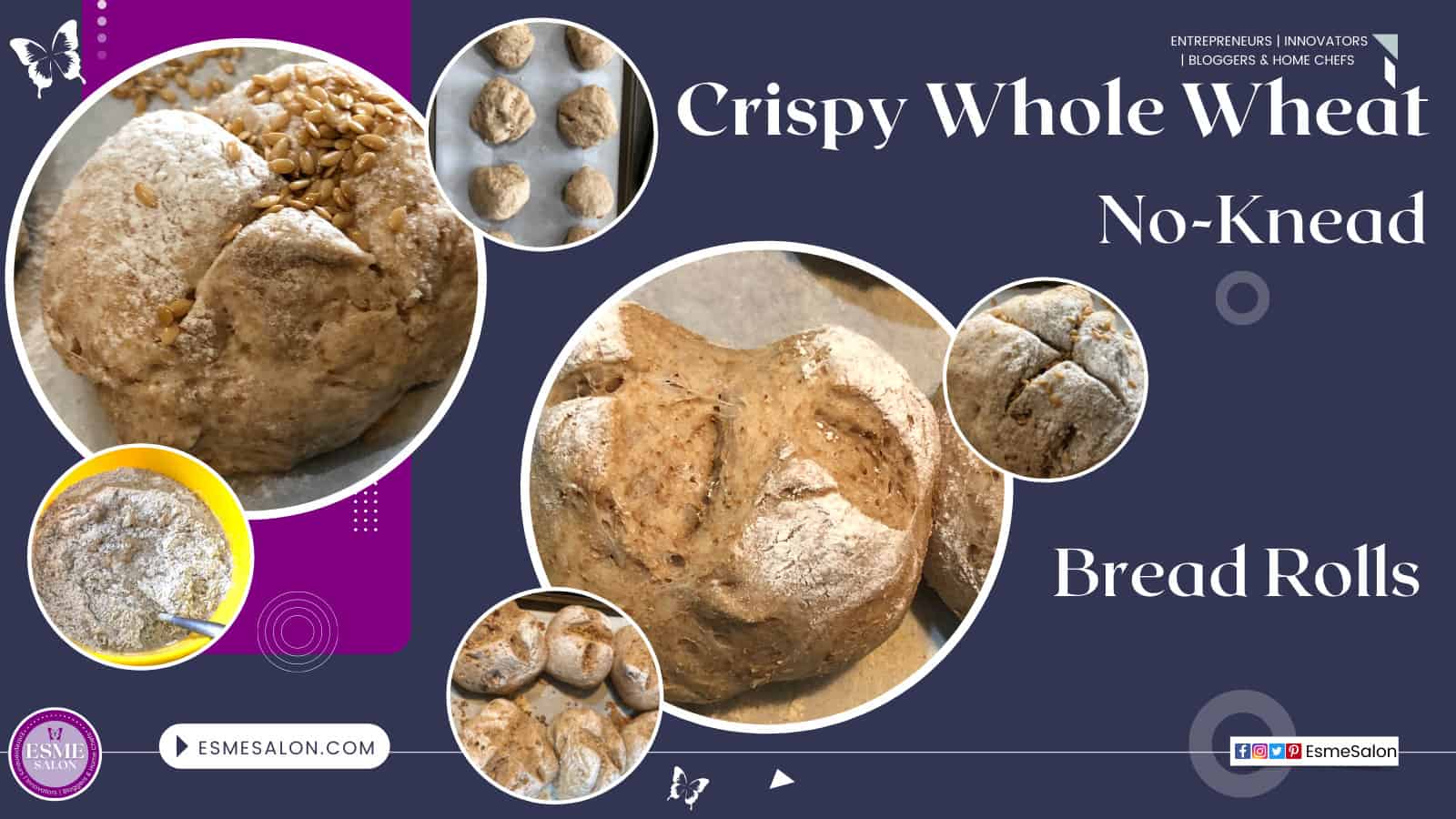 an image of No-Knead Crispy Whole Wheat Bread