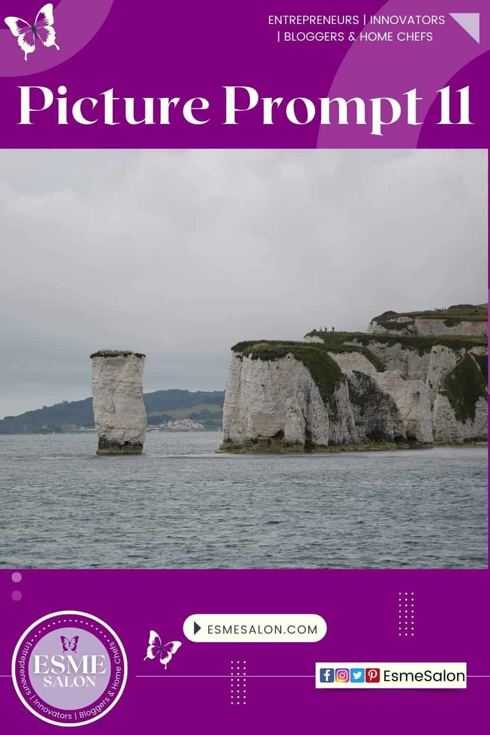 an image of Harry's Rocks off the Dorset coast