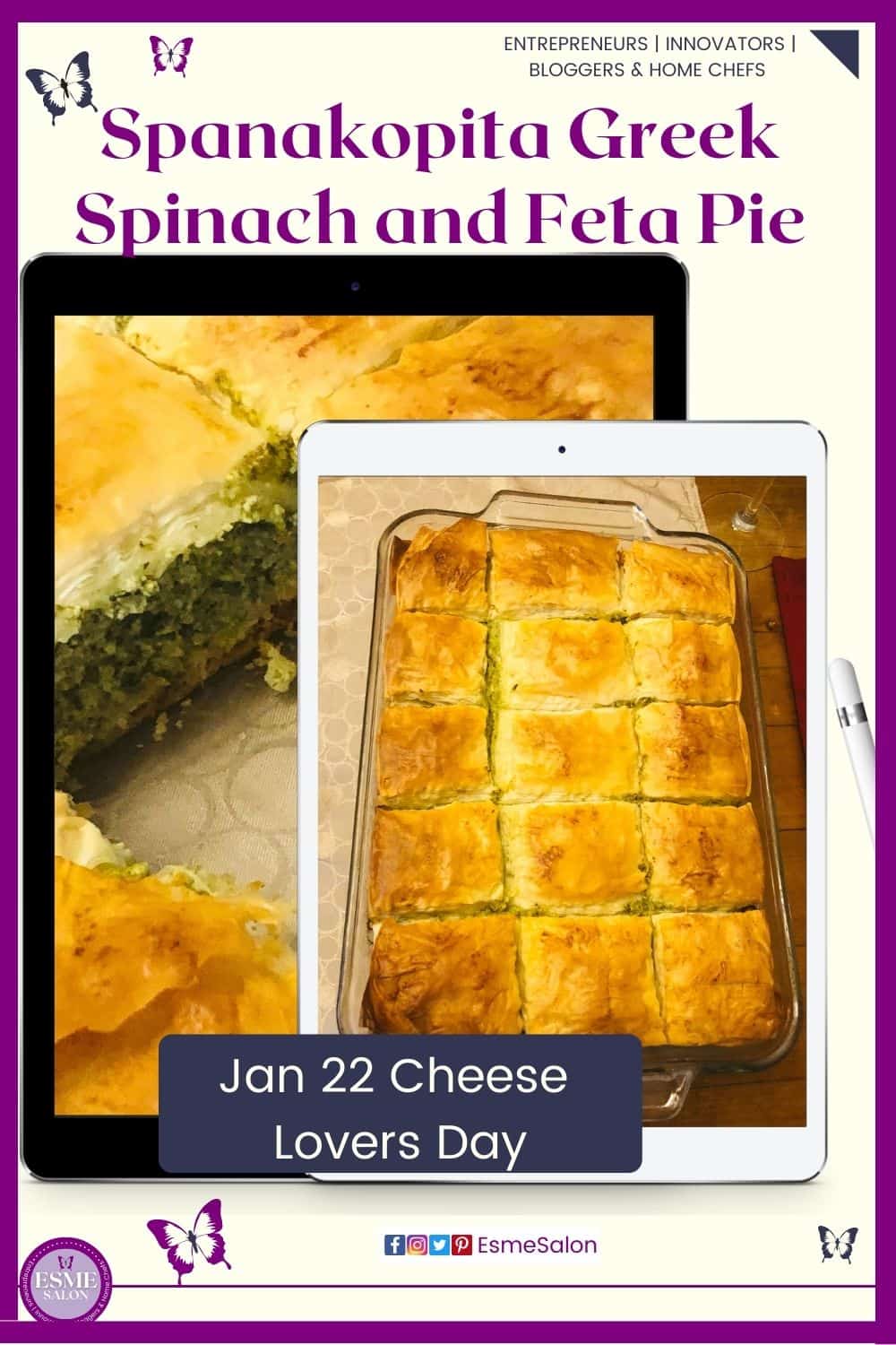 an image of Spanakopita Greek Spinach and Feta Pie