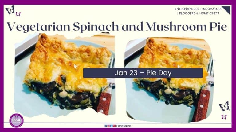 an image of a Spinach and Mushroom Pie