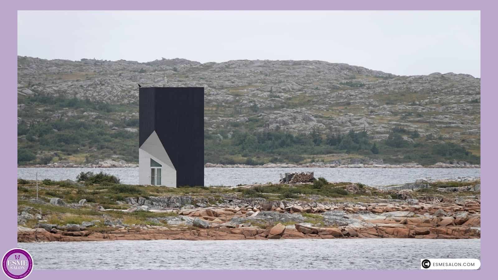 an image of a strange black building and believed to be a studio