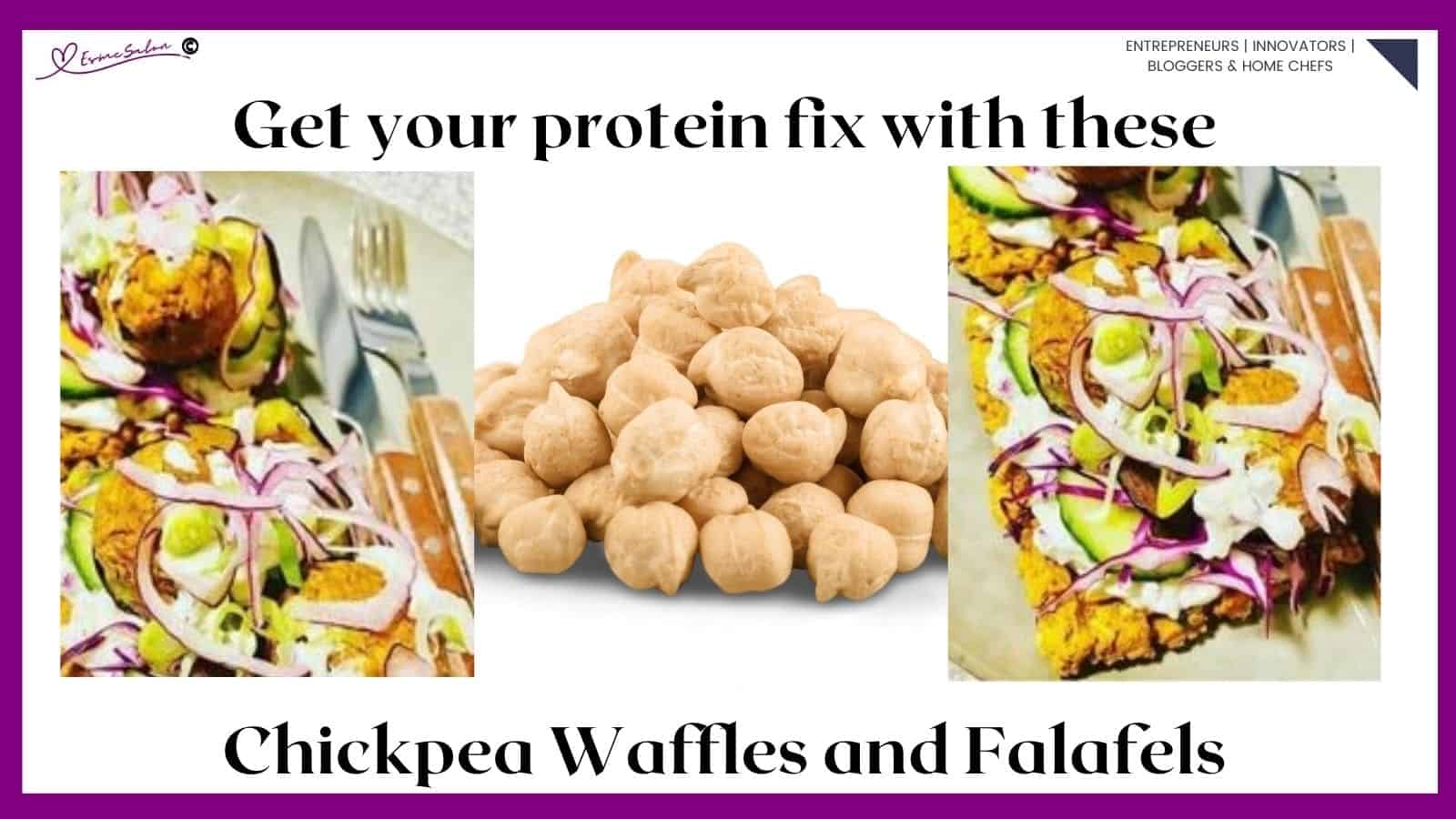 an image of Chickpea Waffles & Falafels