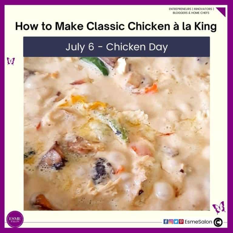an image of Classic Chicken à la King with lots of sauce