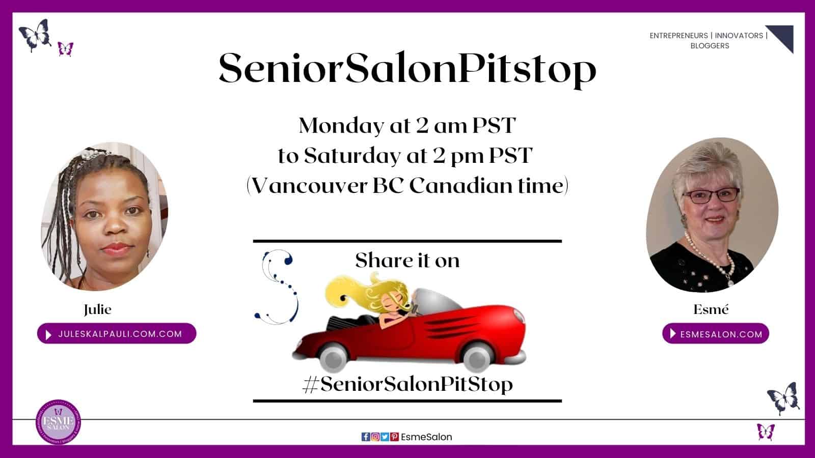An image of the SeniorSalonPitstop weekly post