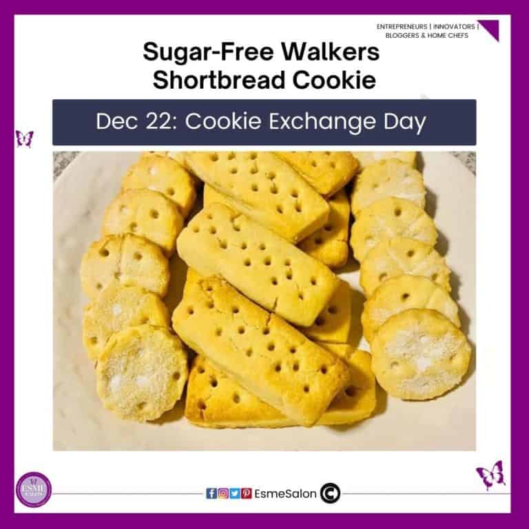 an image of round and finger size Sugar-Free Walkers Shortbread Cookies