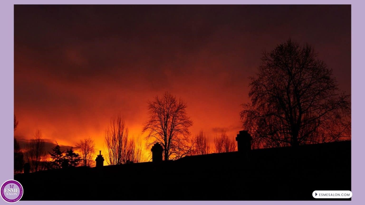 an image of early Morning sunrise from our doorstep in November