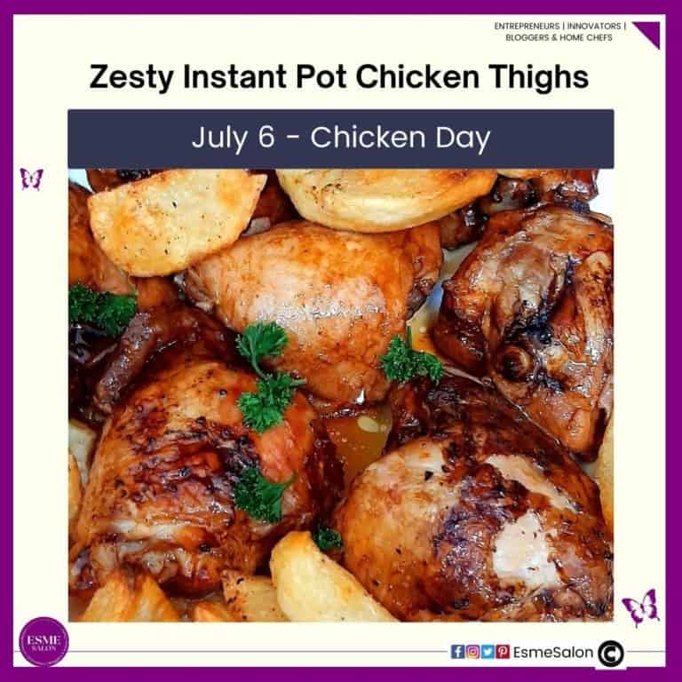 an image of Zesty Instant Pot Chicken Thighs with potato