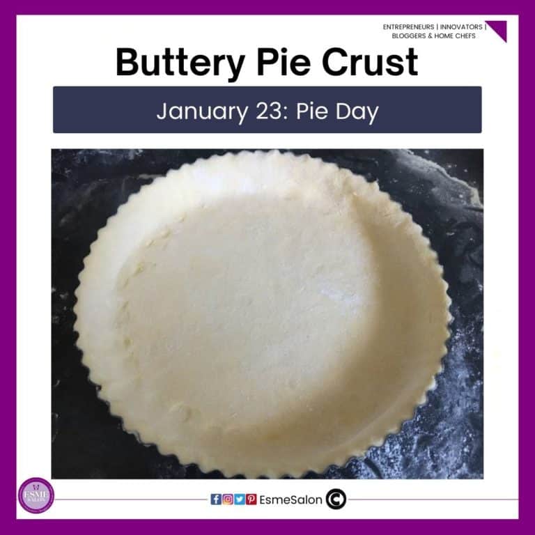 an image of a Buttery Pie Crust with Vinegar ready to be baked