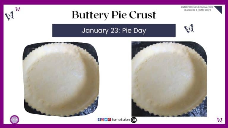 an image of a Buttery Pie Crust with Vinegar ready to be baked
