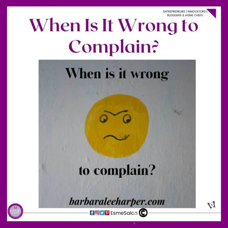 an image of a sad face asking When Is It Wrong to Complain?