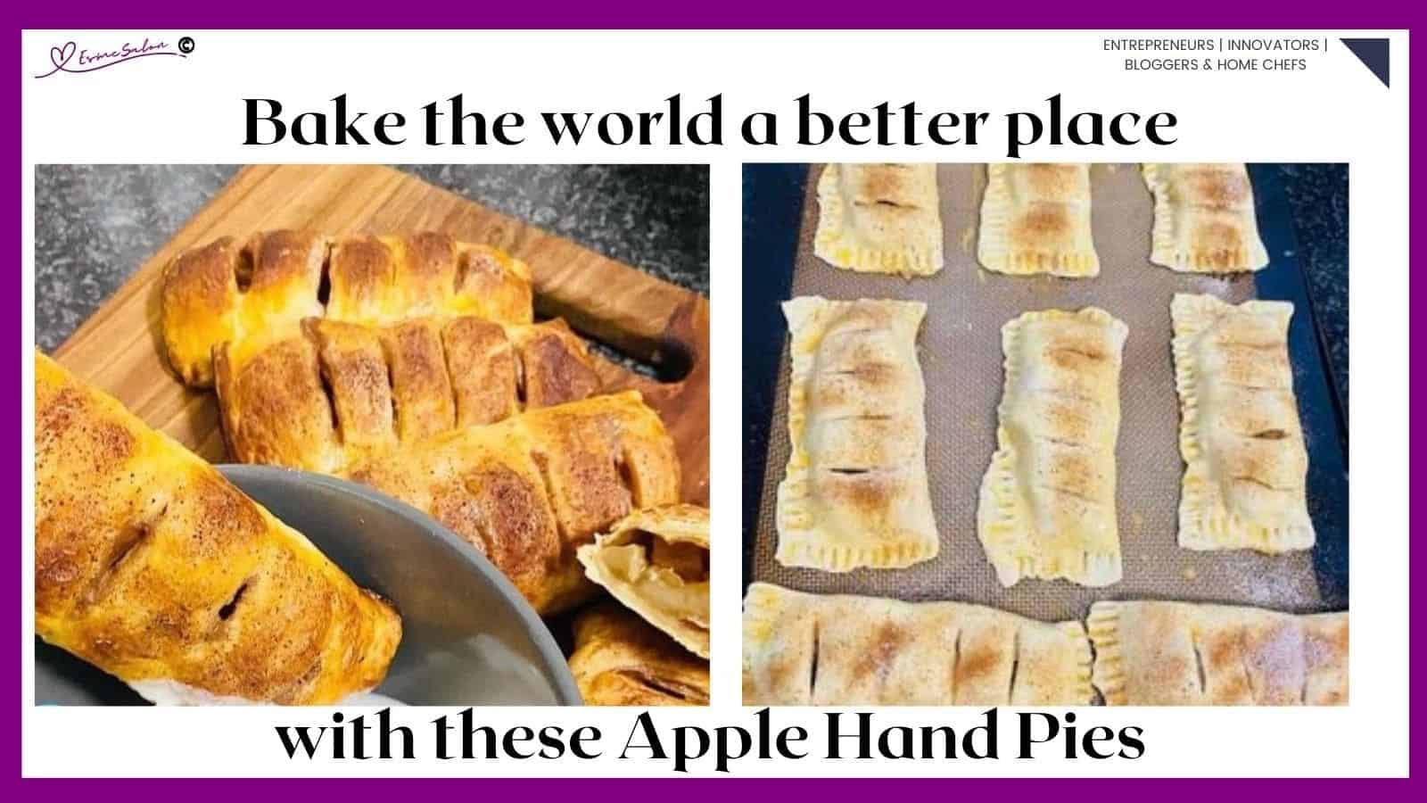 an image of Apple Hand Pies baked and some still raw to be baked