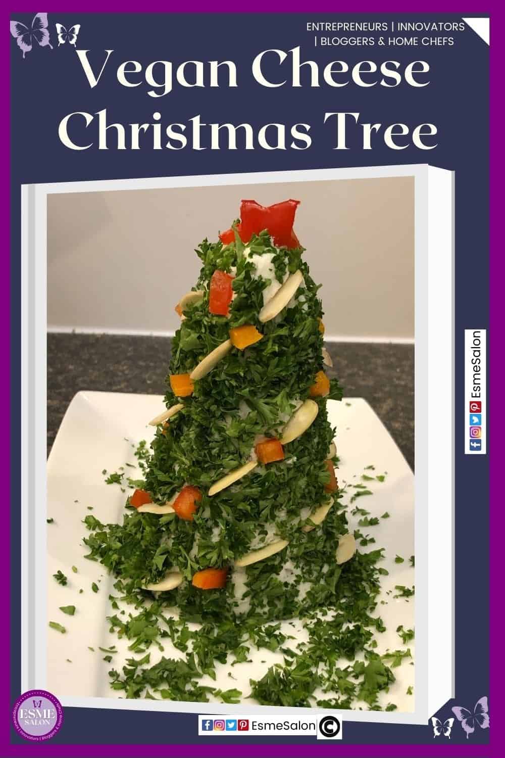 an image of a Vegan Cream Cheese Christmas Tree