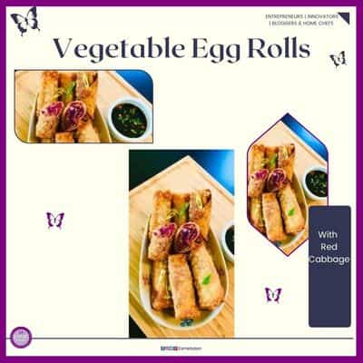 an image of Vegetable Egg Rolls in a while bowl