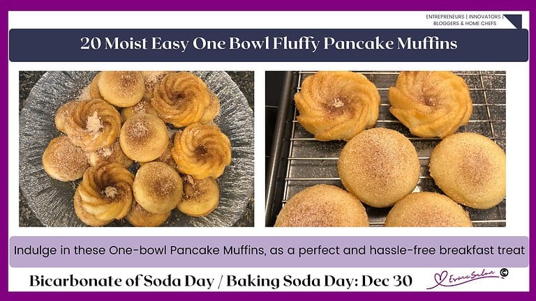 an image of Pancake Muffins covered with cinnamon sugar