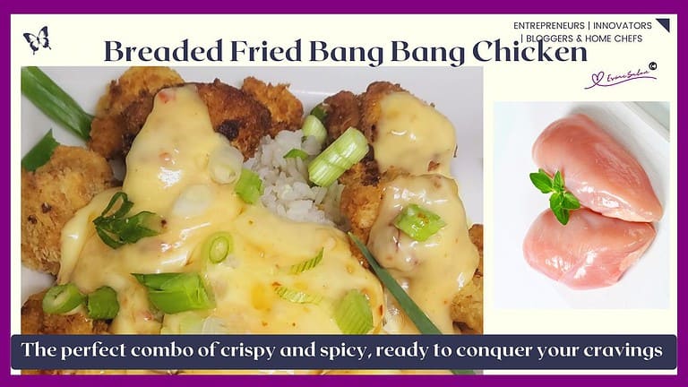 an image of crispy bang bang chicken with a mayonnaise chili sauce