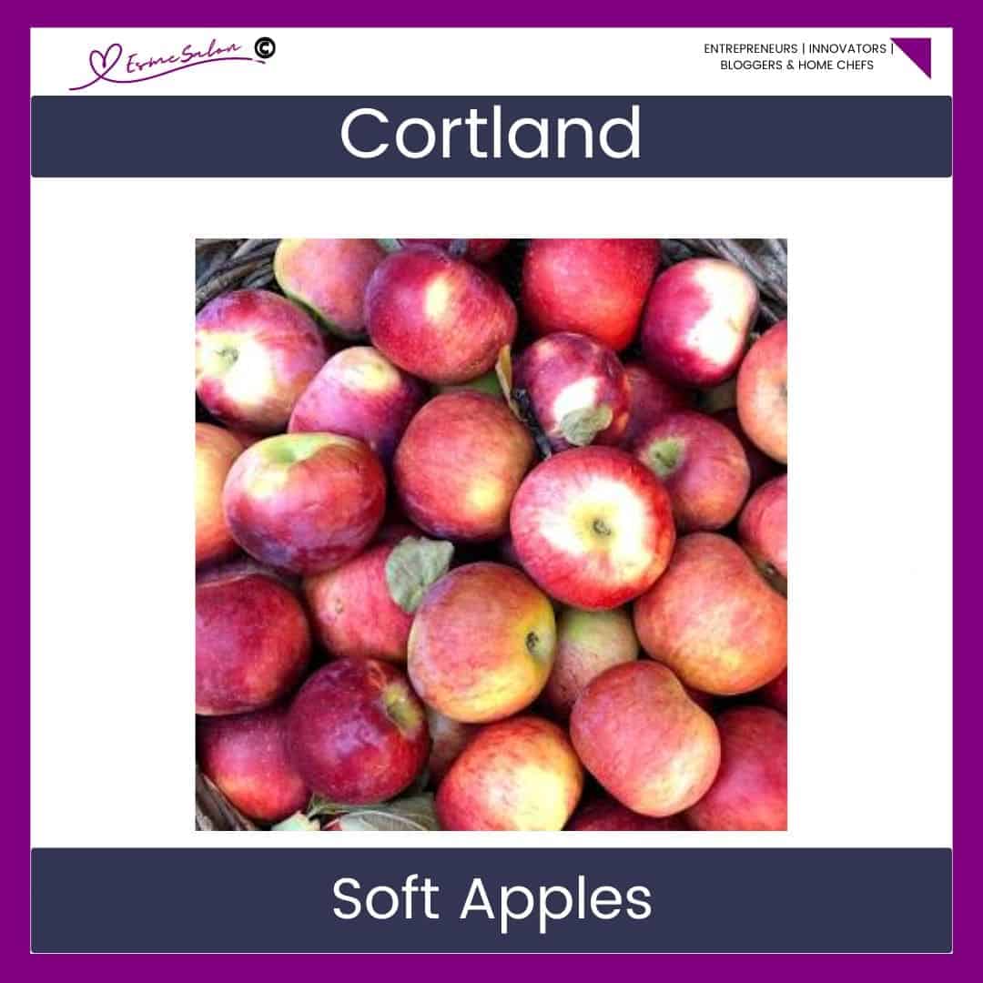 an image of a box of Cortland Apples