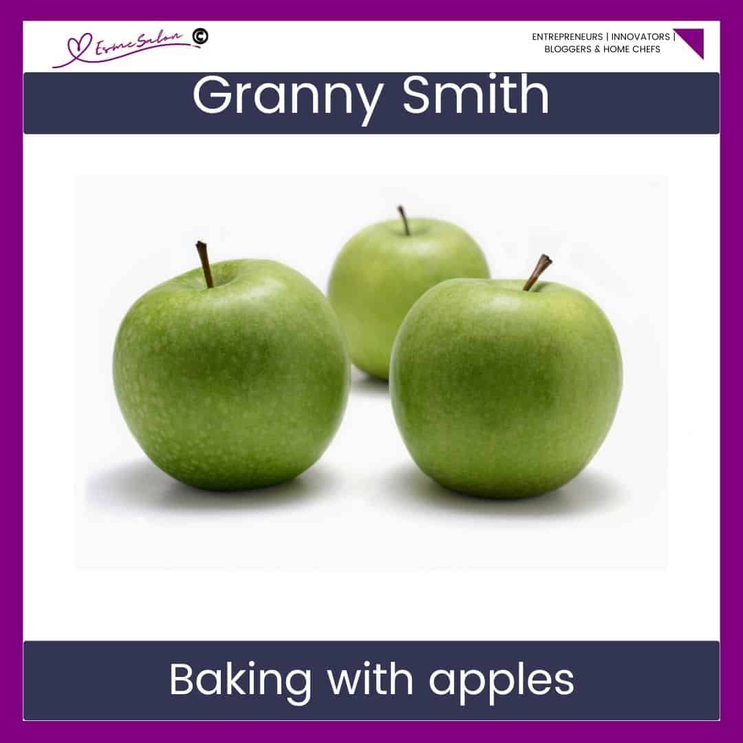 an image of 3 Granny Smith Apples