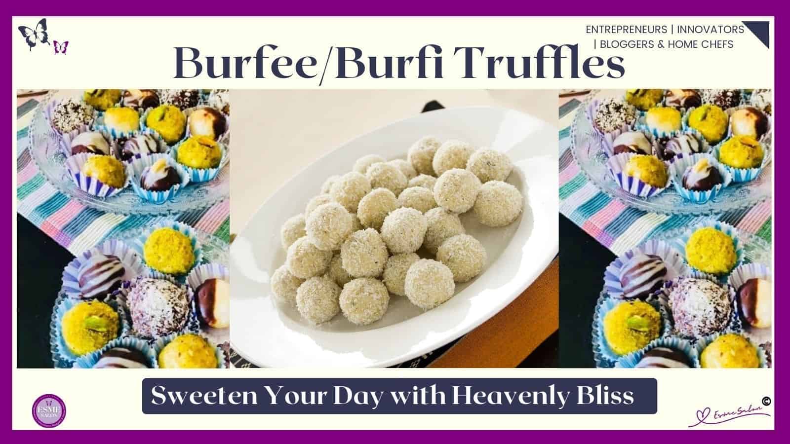 an image of Burfee Truffles made with Sugar Alternative