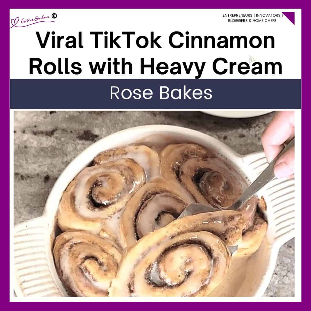 Viral TikTok Cinnamon Rolls with Heavy Cream