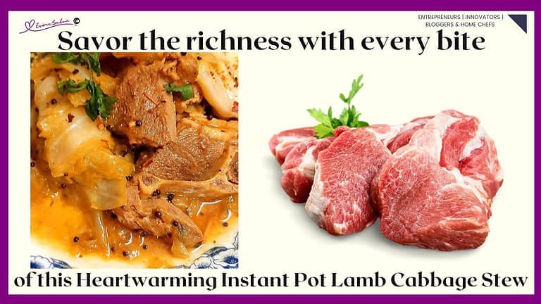 an image of a bowl of Lamb Cabbage Stew prepared in an Instant