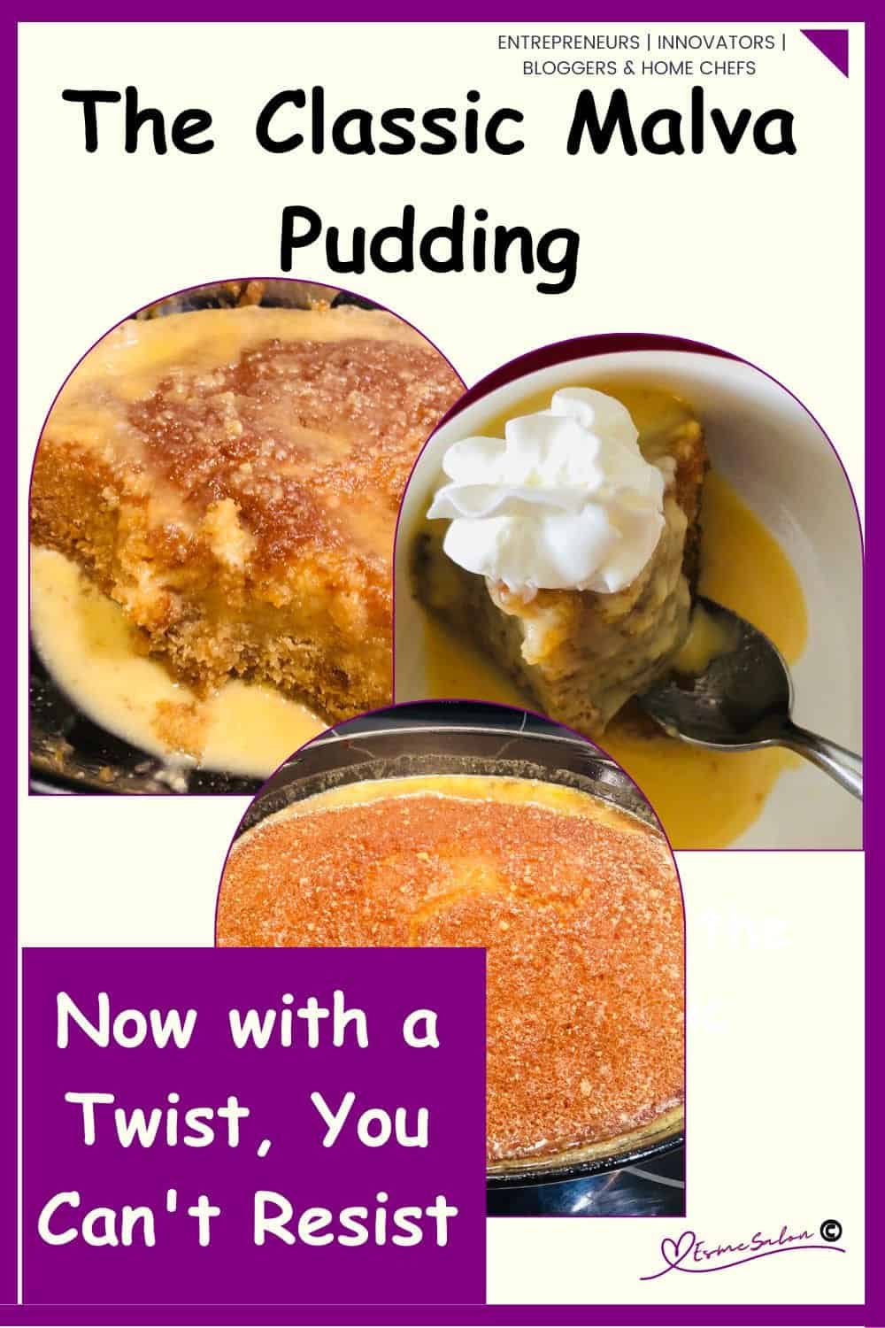 an image of Malva Pudding with a Sauce Twist