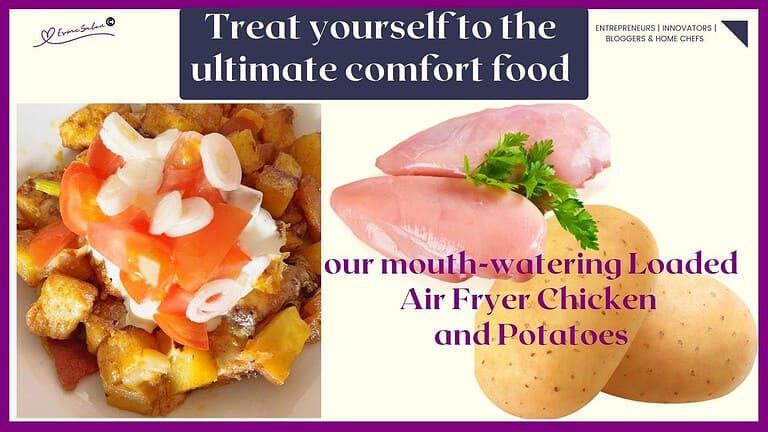 an image of Loaded Chicken and Potatoes prepared in the Air Fryer