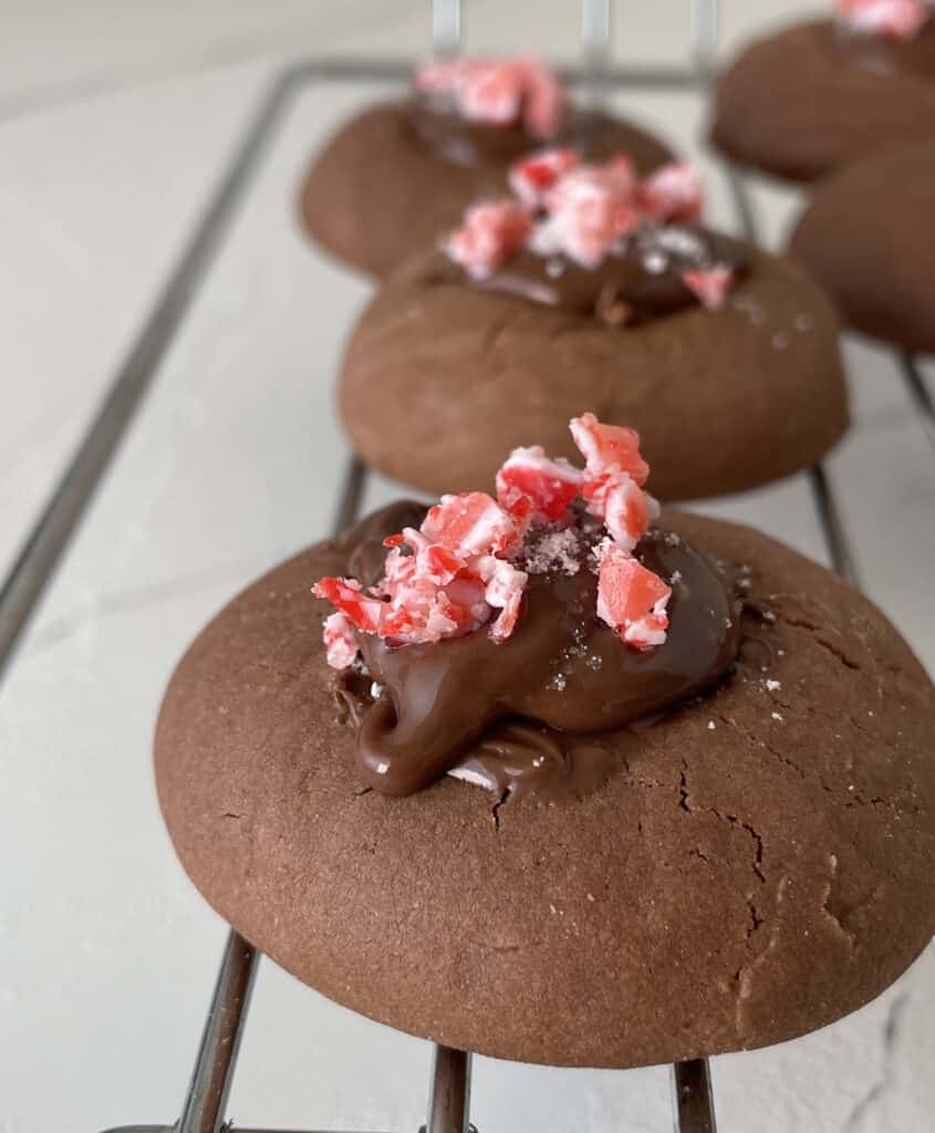 5 Ingredient Nutella Candy Cane Cookies