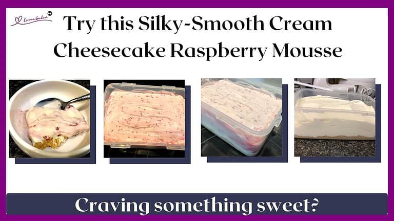 an image of Silky Smooth Cream Cheesecake Raspberry Mousse (No Gelatin)