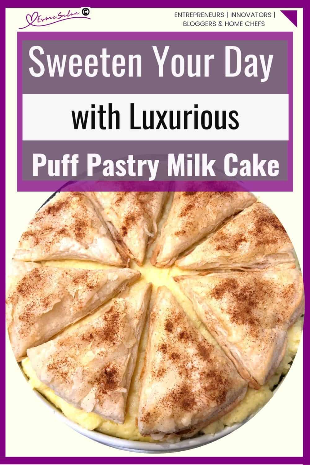 an image of an entire Puff Pastry Milk Cake