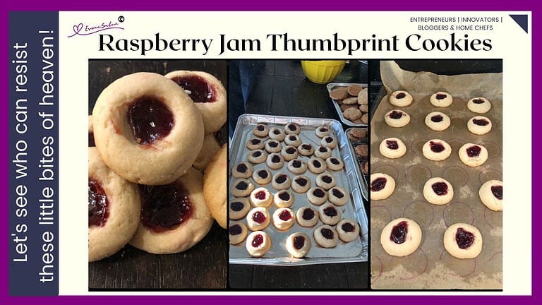 an image of Raspberry Jam Thumbprint Cookies