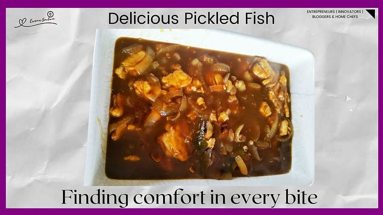 an image of Pickled Fish in the making and on a white serving platter