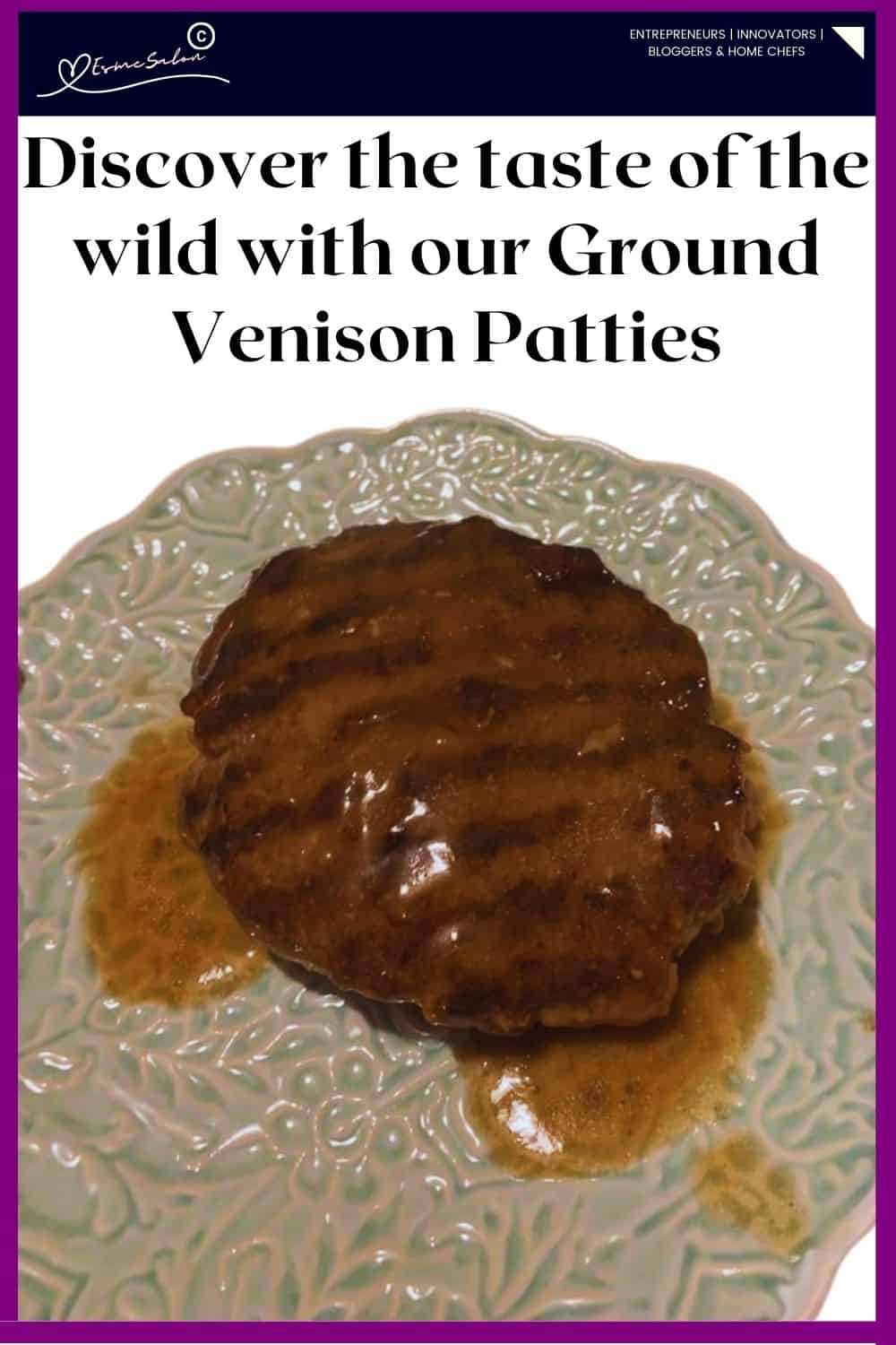 an image of Ground Venison Patties palted