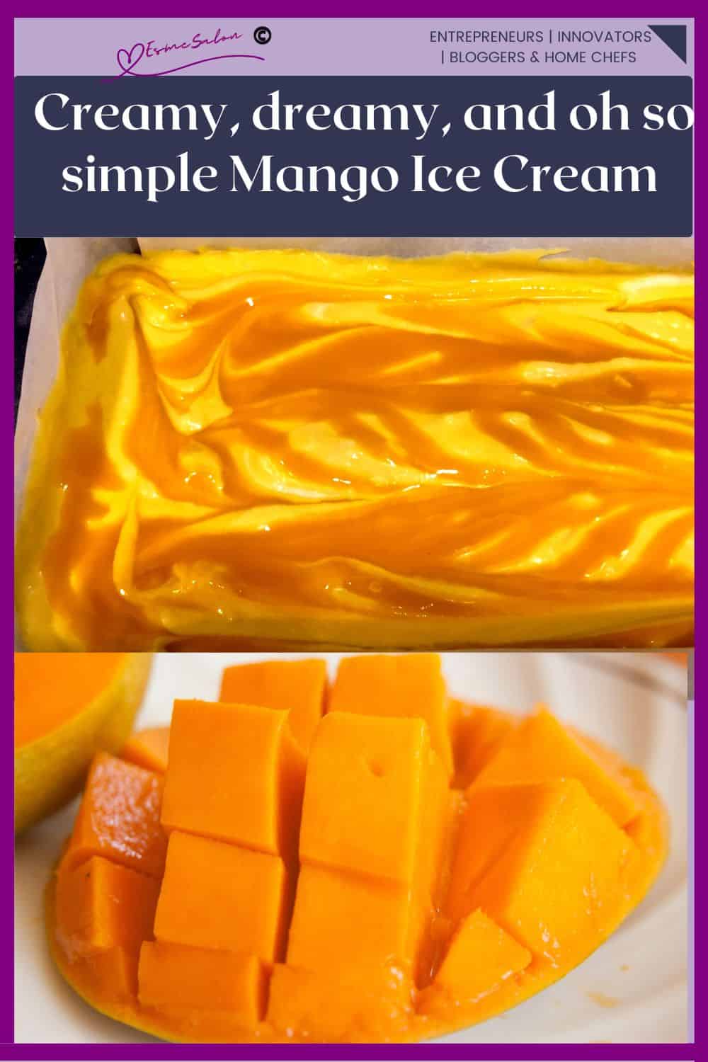 an image of Mango Vegan 3-ingredient No Churn Ice Cream