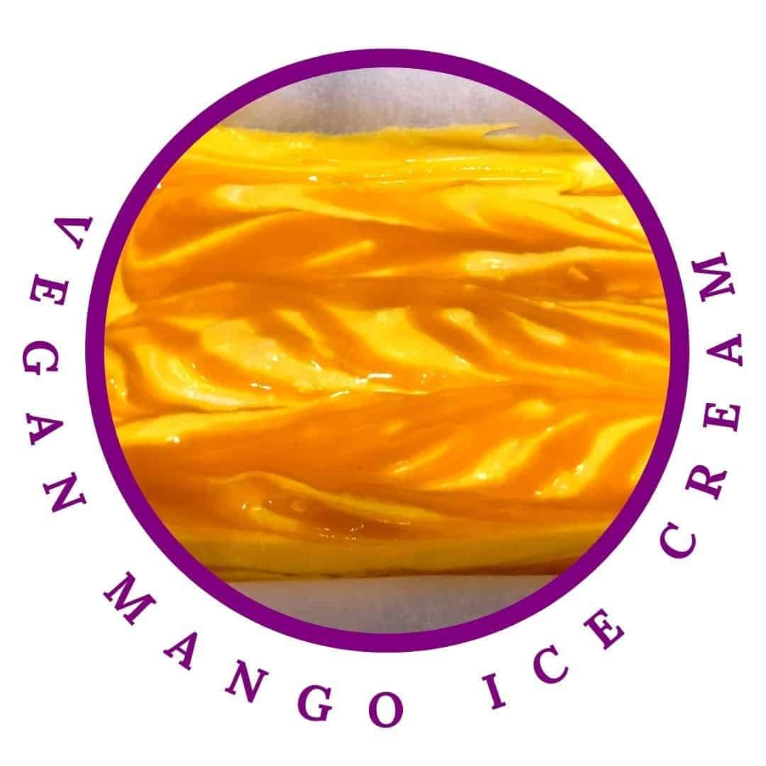 Mango Vegan 3-ingredient No Churn Ice Cream
