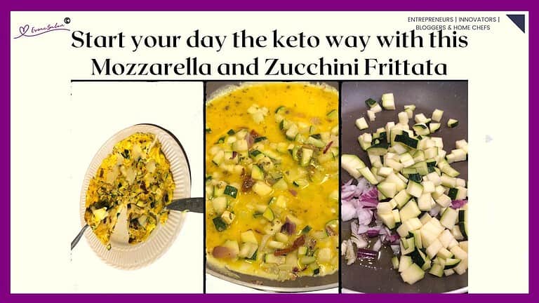an image of a Keto Mozzarella and Zucchini Frittata