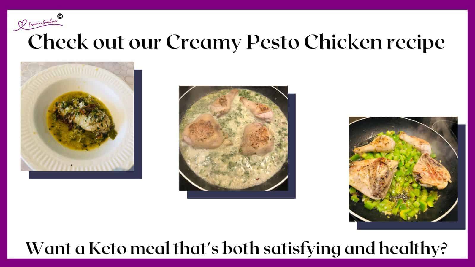 an image of Keto Creamy Pesto Chicken
