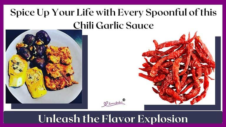 an image of Chili Garlic Sauce with chicken, Served with butternut and rosemary & garlic purple potatoes