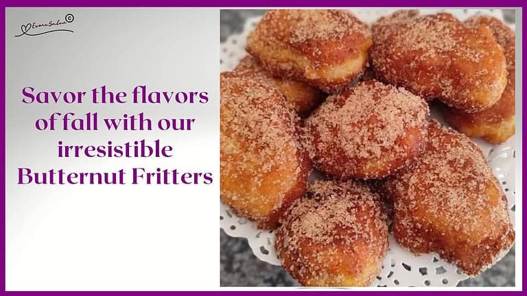 an image of Vegetarian Butternut Fritters with cinnamon sugar coating