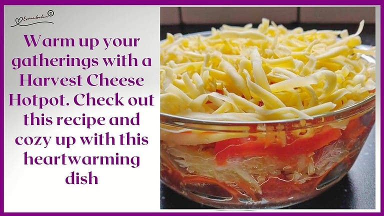 an image of a round glass bowl filled with Harvest Cheese Hotpot