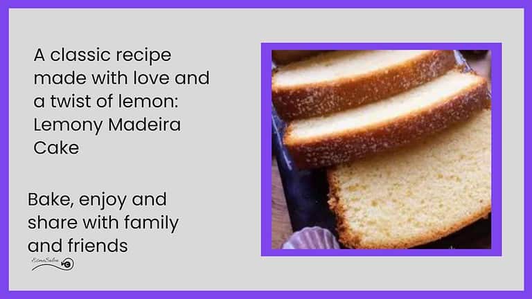 an image of slices of Lemony Madeira Cake