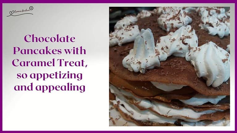 an image of Chocolate Pancakes with Caramel Treat