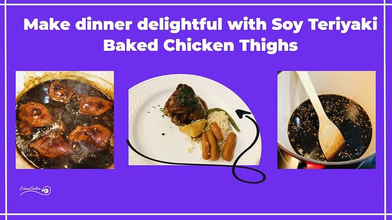 an image of Soy Teriyaki Baked Chicken Thighs