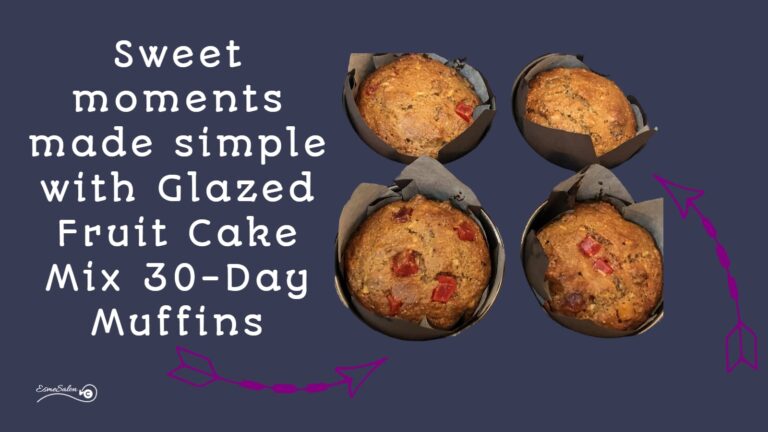 An image of a batch of Glazed Fruit Cake Mix 30-day Muffins