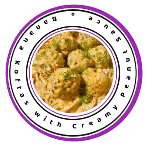 an image of Banana Kebabs Koftas with Peanut Sauce