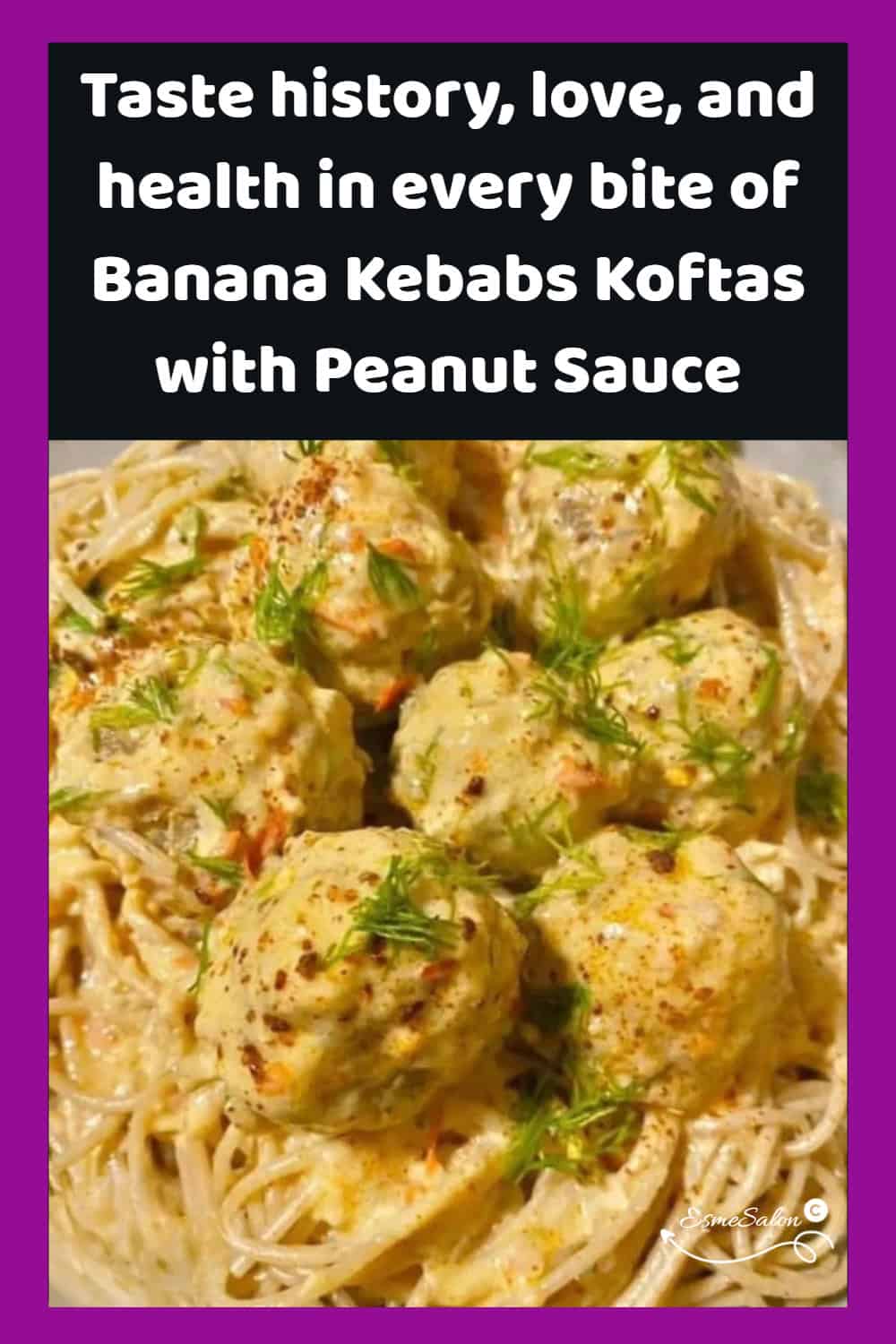 an image of Banana Kebabs Koftas with Peanut Sauce