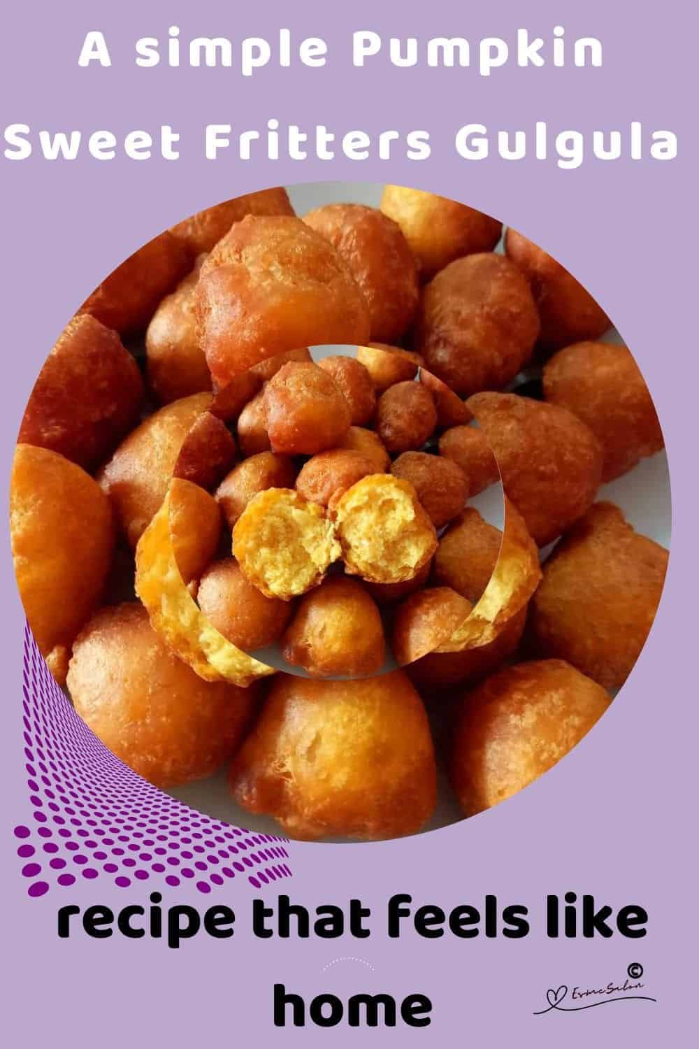 an image of a plate filled with Pumpkin Sweet Fritters Gulgula