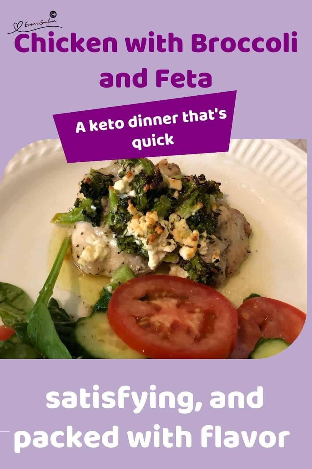 an image of Keto Chicken with Broccoli and Feta Cheese