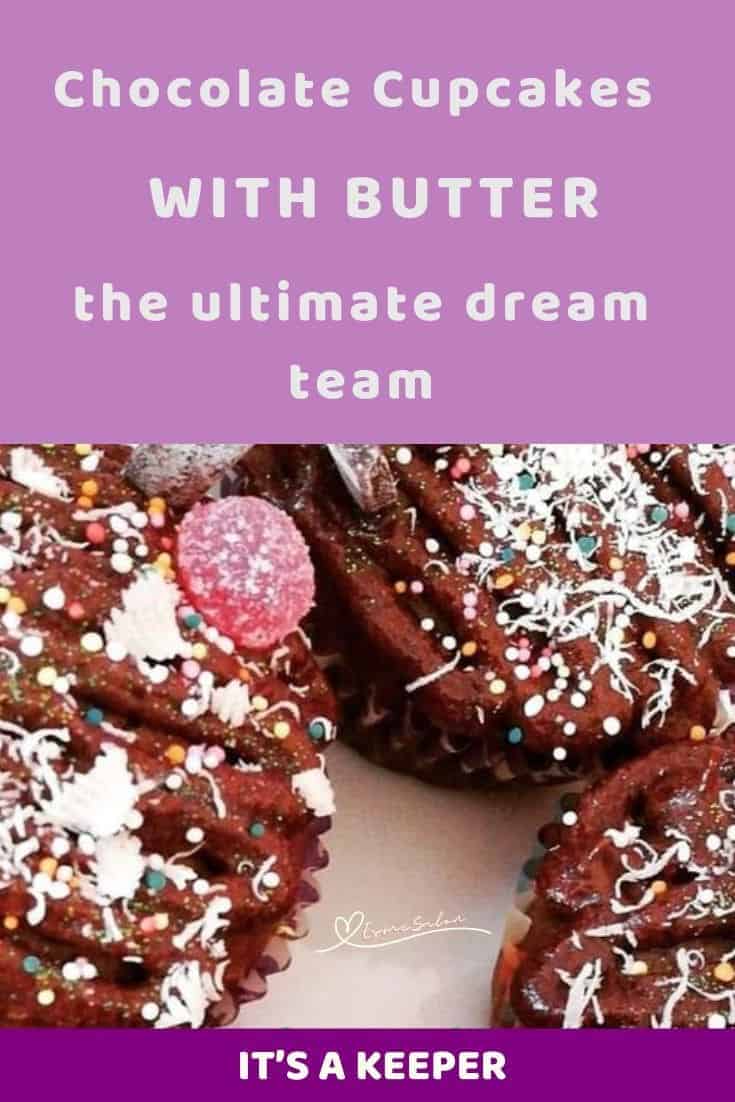 an image of Chocolate Cupcakes with Butter Icing